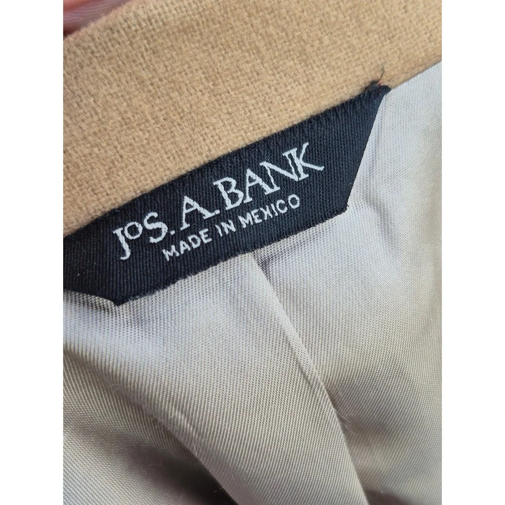 Jos. A. Bank Gordon 100% Cashmere Sport‎ Coat Blazer Camel Tan Mens 46 Long